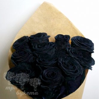Букет из 11 черных роз